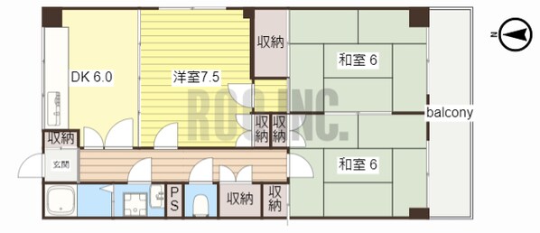 コンフォートローヤルハイツの物件間取画像